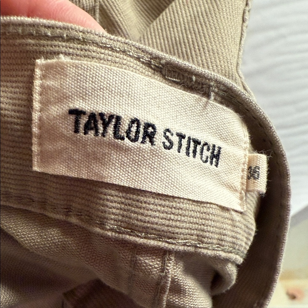 Taylor Stitch Khaki Chinos with Pocket Detail - Picture 3 of 8
